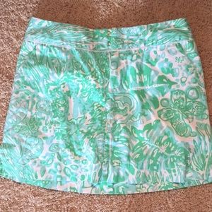 Lily Pulitzer green skort